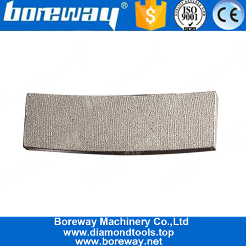 Boreway D400mm Segment de diamant de coupe diamant plat normal longue durée pour lame de scie circulaire