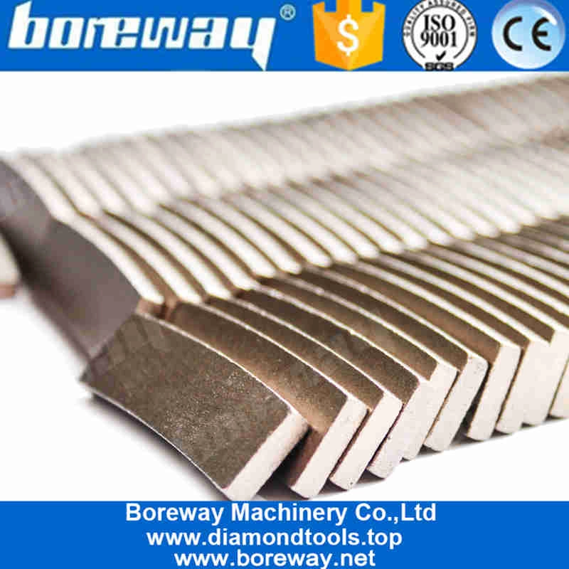 Boreway D400mm Segment de diamant de coupe diamant plat normal longue durée pour lame de scie circulaire