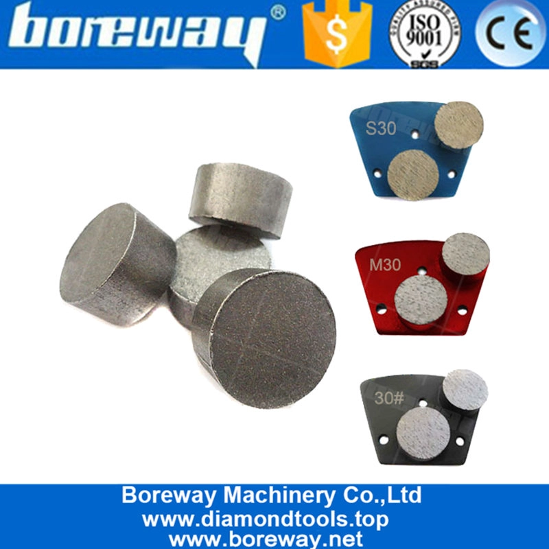 Boreway डायमंड स्टोन कंक्रीट मेटल पीस टिप सेगमेंट फॉर ट्रेपेज़ॉइड डबल राउंड ग्राइंडिंग पैड आपूर्तिकर्ताओं के साथ