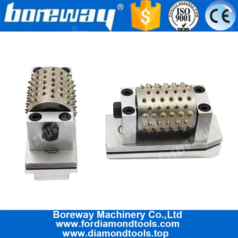 Boreway Factory Provides Carbide Tip Bush Hammer Grinding Roller Wheel Diamond 99 Tooth Tungsten Steel Tools for Manufacturer