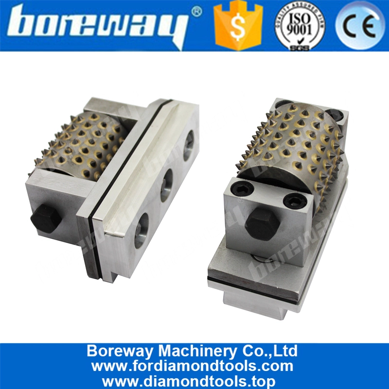 Boreway Factory Provides Carbide Tip Bush Hammer Grinding Roller Wheel Diamond 99 Tooth Tungsten Steel Tools for Manufacturer