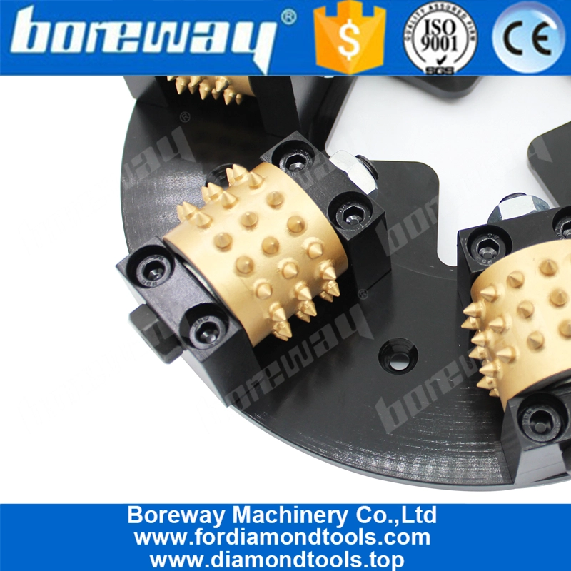 Boreway Profesión 270MM HTC Diamond Bush Hammered Plate With 6 Roller 45S Teeth