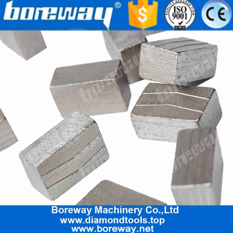 Segmento diamantato a forma di V sandwich Boreway per il taglio dell'arenaria di granito