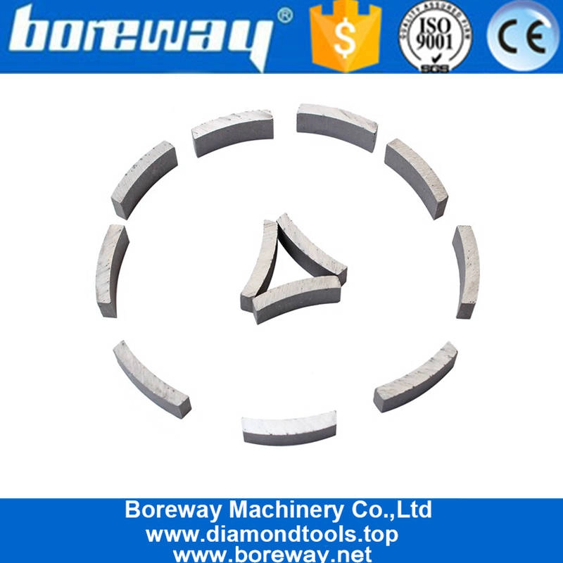 Punta da trapano a corona diamantata con saldatura a filo d'argento Boreway per produttore di cemento