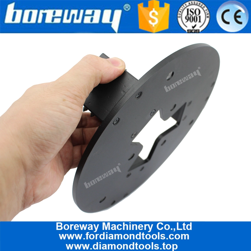 Boreway Versorgung HTC 230MM Bush Hammered Disc mit 3 Rollen