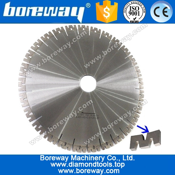 Boreway lame diamant de coupe de bord avec le segment de forme W