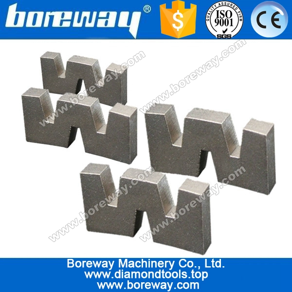Boreway lame diamant de coupe de bord avec le segment de forme W