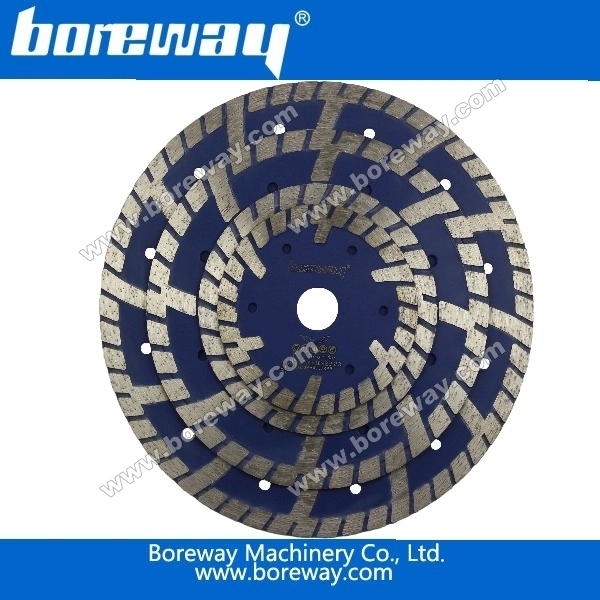 Boreway diamond sintered continuous rim bevel turbo blades