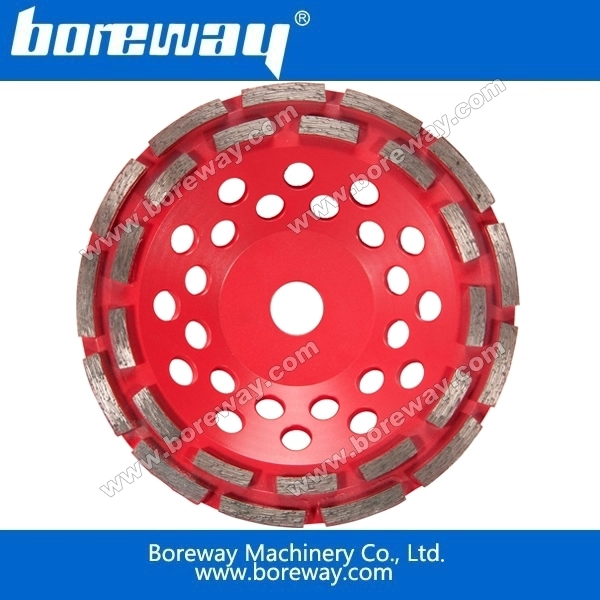 複列セグメント化されたダイヤモンドカップホイールをBoreway