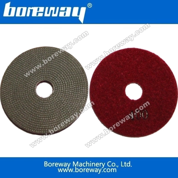 Boreway電着ダイヤモンド湿った研磨パッド