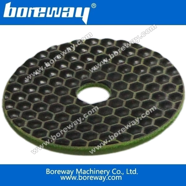 Boreway六角形ダイヤモンドドライ研磨パッド
