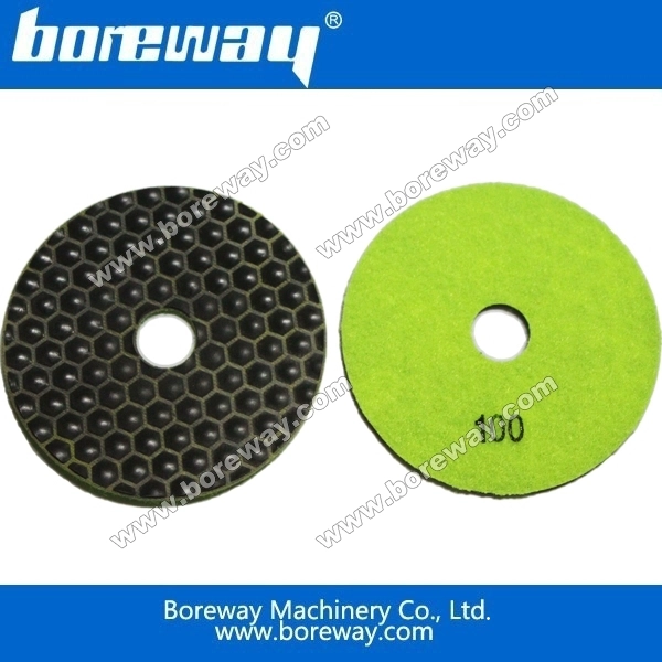 Boreway六角形ダイヤモンドドライ研磨パッド