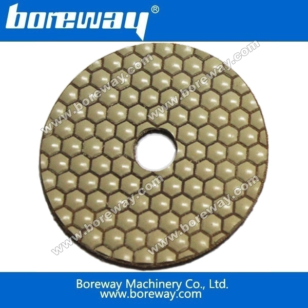 Boreway六角形ダイヤモンドドライ研磨パッド