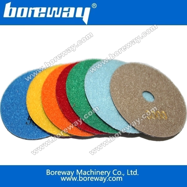 Boreway六角形ダイヤモンドドライ研磨パッド