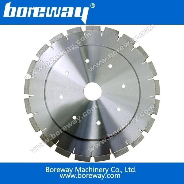 Boreway horizontal cutting blade and segment for granite