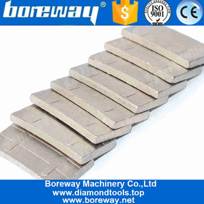 Boreway ll Shape Design Diamond Saw Blade Segments For Various Hard Stone