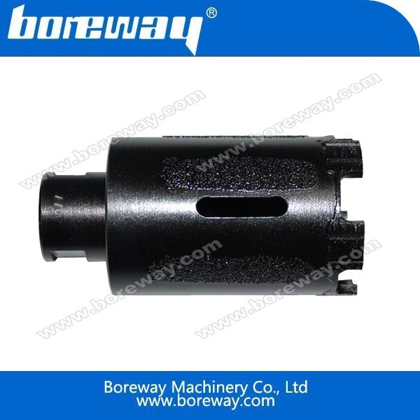 हार्ड रॉक के लिए brazed टूथ सूखी डायमंड ड्रिलिंग बिट