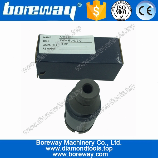 大理石CNCダイヤモンドコアドリルビットD40 *の85L * 1月2日 "G、CNCドリルビットセット