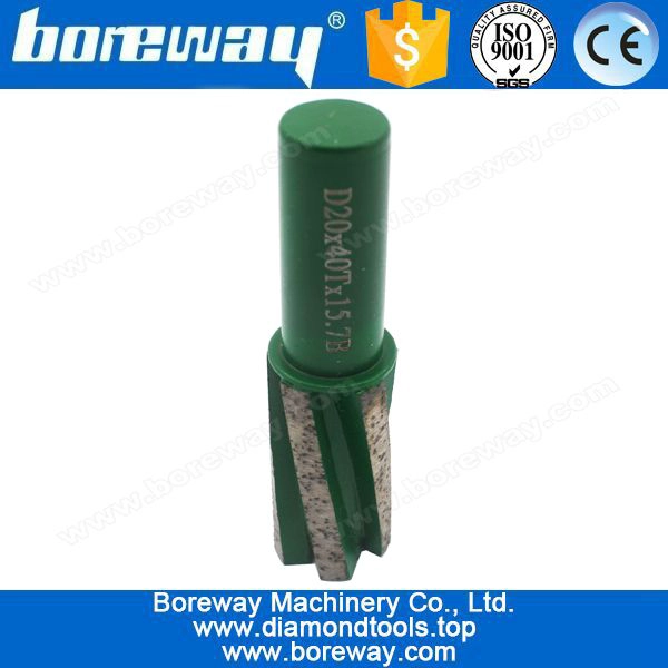 CNC 다이아몬드 도구 기울어 진 슬롯 화강암 5 치아 다이아몬드 핑거 비트