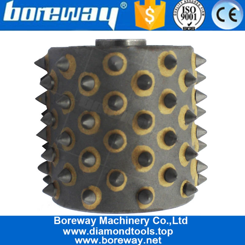 Punta in metallo duro 72S Bush Hammer Roller Tools Head per produttori di litchi in calcestruzzo di pietra all'ingrosso della fabbrica 2020