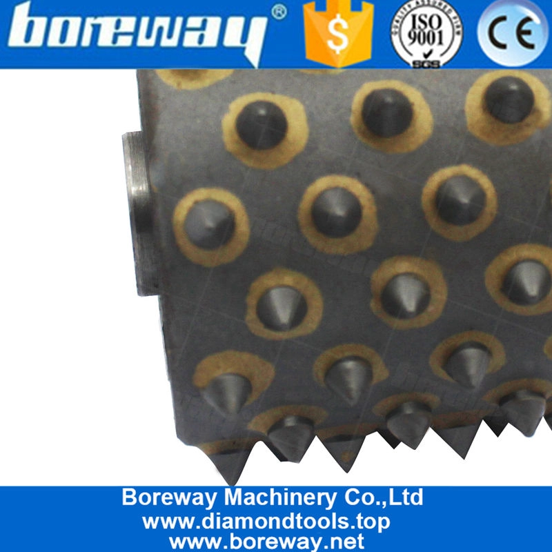 Punta in metallo duro 72S Bush Hammer Roller Tools Head per produttori di litchi in calcestruzzo di pietra all'ingrosso della fabbrica 2020