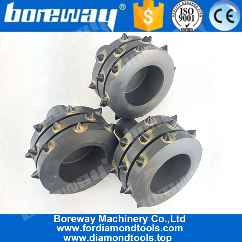 炭化物はコンクリートおよび石のためのプラグが付いているFloorexのブッシュのハンマーローラー用具をひっくり返します