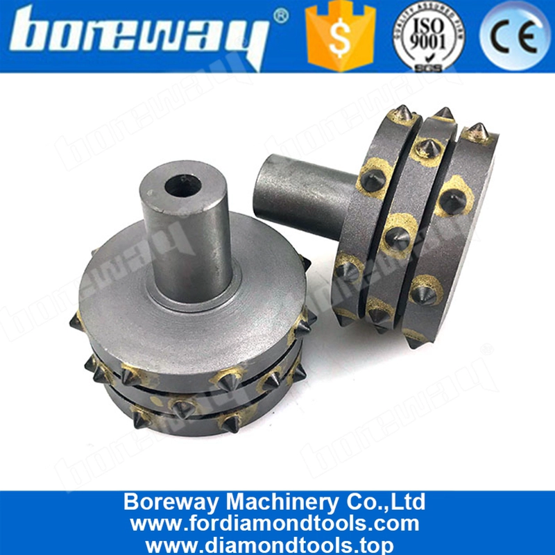 炭化物はコンクリートおよび石のためのプラグが付いているFloorexのブッシュのハンマーローラー用具をひっくり返します