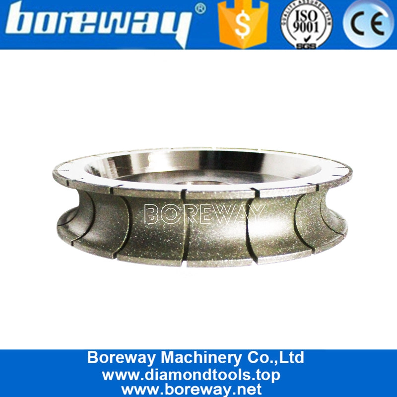 China 250mm Diamond Electroplated Profile Grinding Wheel Tools For Stone Manufacturer