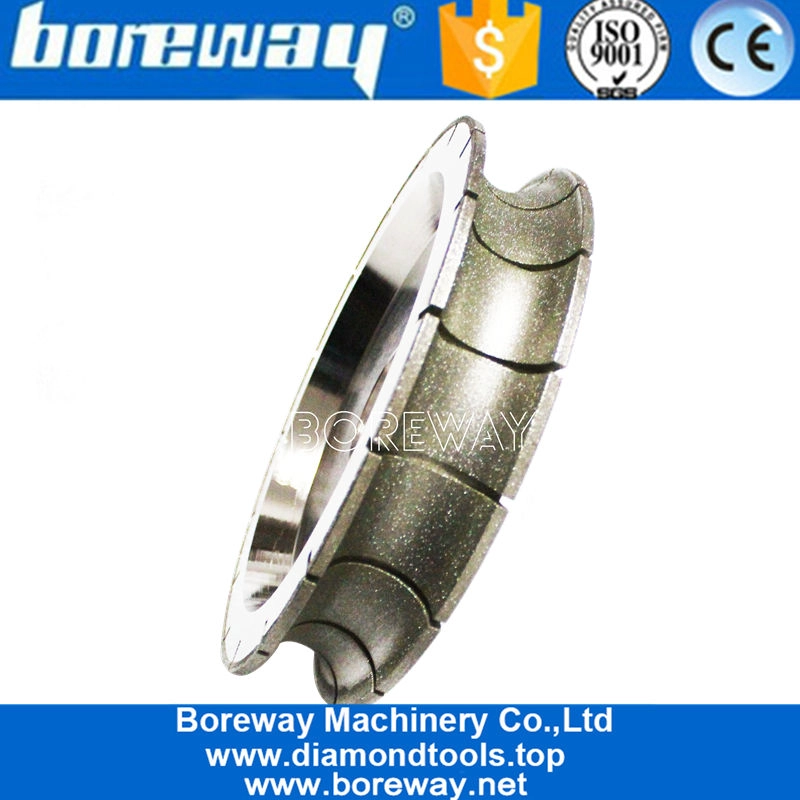 China 250mm Diamond Electroplated Profile Grinding Wheel Tools For Stone Manufacturer