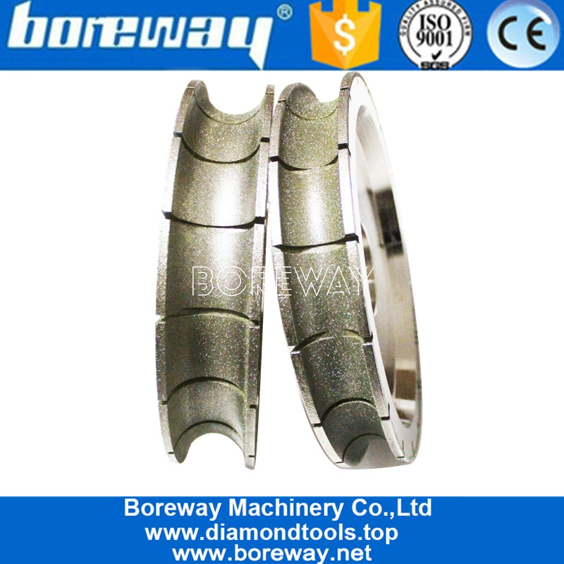 China 250mm Diamond Electroplated Profile Grinding Wheel Tools For Stone Manufacturer