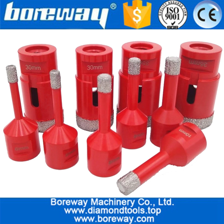 China 5mm-120mm Mit Gewinde M14 Vakuum gelötet Diamant Lochsäge Bohrer Hersteller