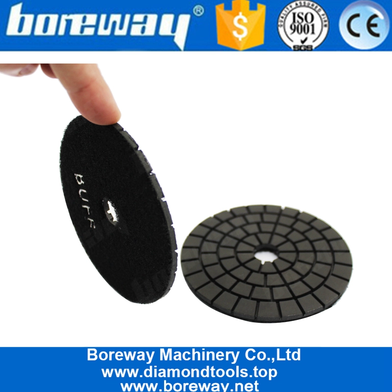 पत्थर ग्रेनाइट निर्माता पॉलिश करने के लिए चीन ब्लैक बफ डायमंड पैड