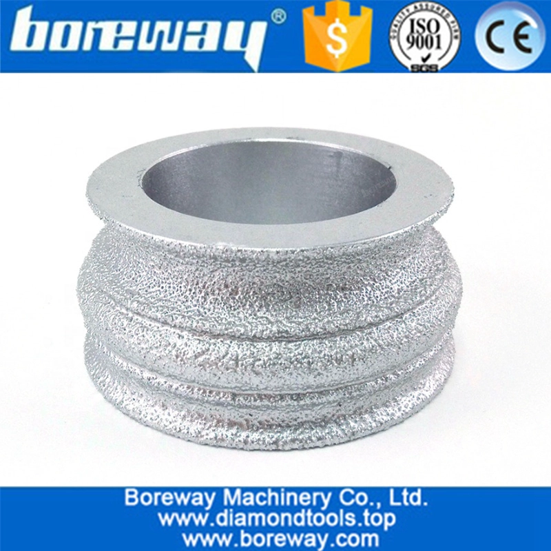 花崗岩大理石と石のエッジカッティング卸売価格のための中国Dia.75MM真空ろう付けダイヤモンドハンドプロファイルホイール