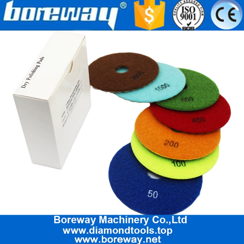 中国角度グラインダーおよび他の研磨機のためのダイヤモンドの乾式樹脂ボンド研磨パッドサプライヤーまたは製造業者