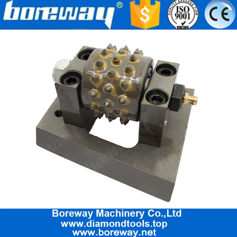 China Diamond Frankfurt Stone Granite Marble Bush Hammer Roller Disk per molatura pavimento Litchi Finish