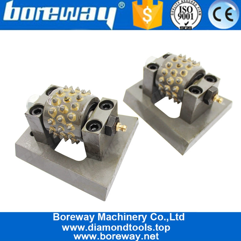 China Diamond Frankfurt Stone Granite Marble Bush Hammer Roller Disk per molatura pavimento Litchi Finish