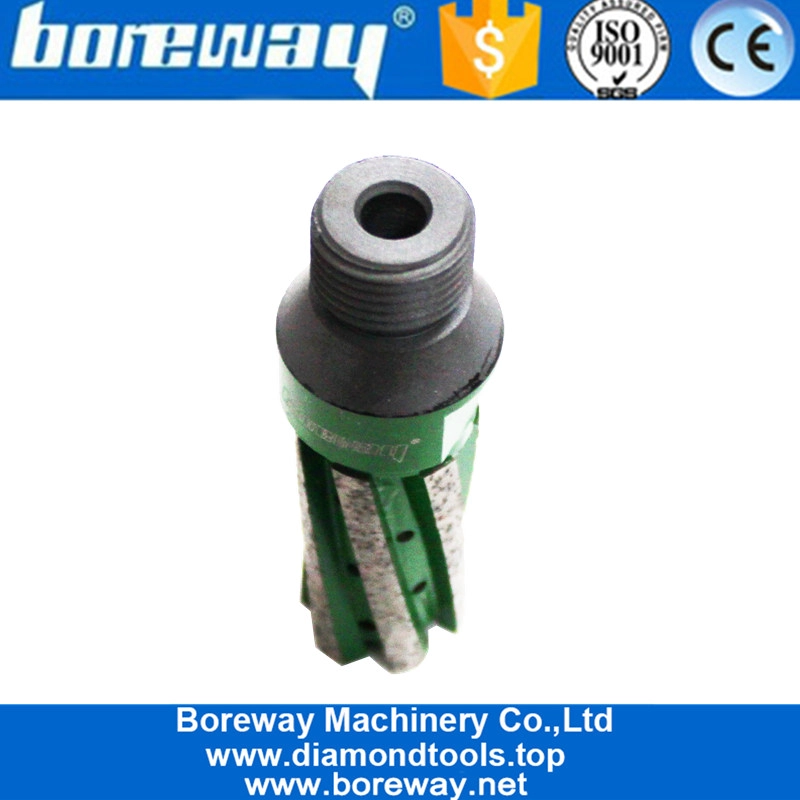 中国工場価格D25X50TX1 / 2 "石の鋭い粉砕とミリングのための強化された底を持つダイヤモンドの指のビット