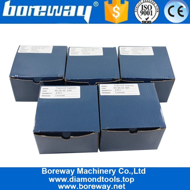 China Factory Price Smooth Mahlen Diamant Trapez -Pads Schuh für Beton