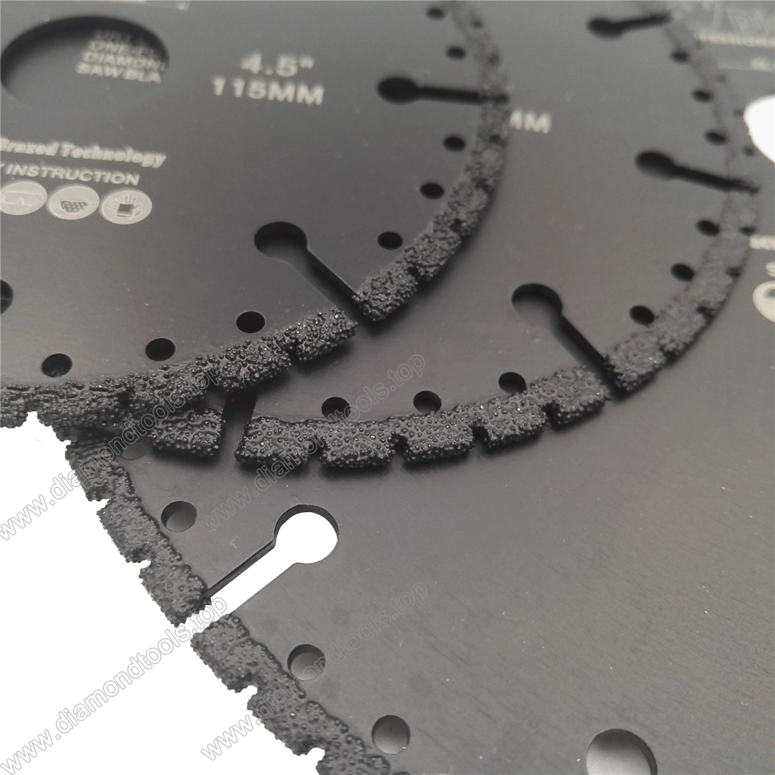 中国すべての目的の解体ブレードのための真空ろう付けされたダイヤモンド石の鉄鋼卸売業者