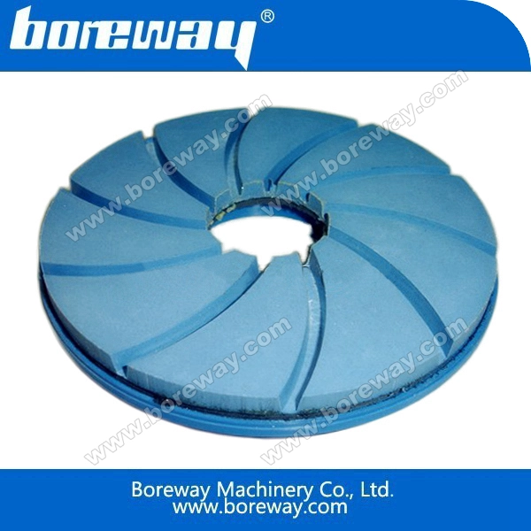 中国ウェットユースカタツムリロック研磨パッド、ダイヤモンド研磨パッド工場