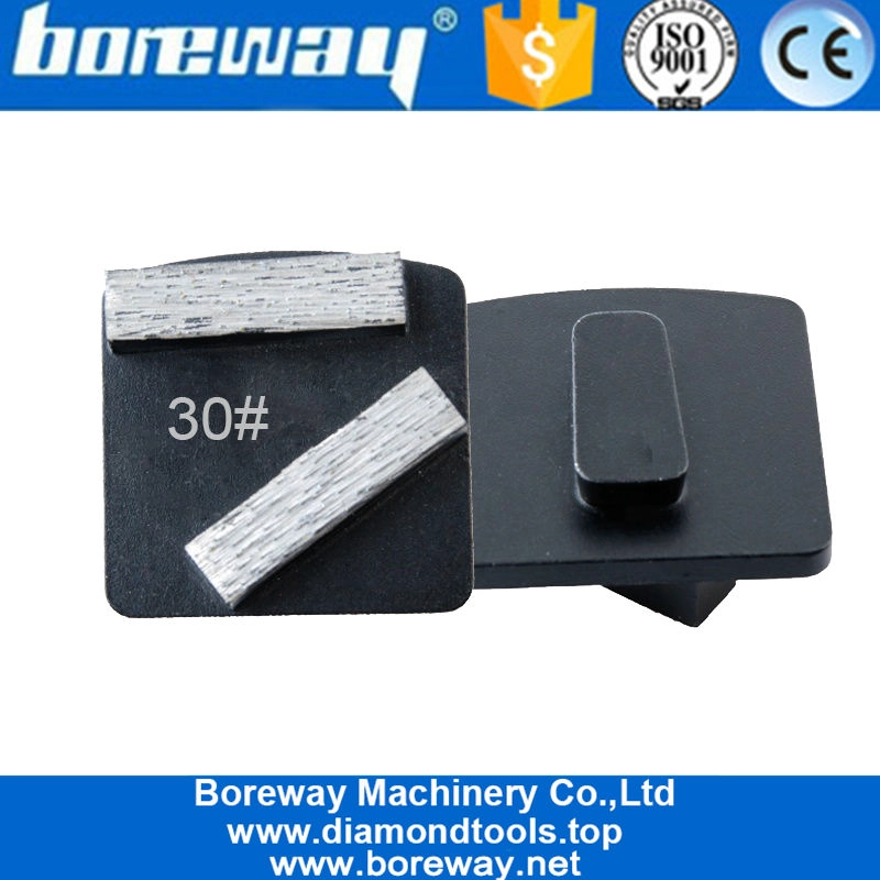 चीन थोक व्यापारी डायमंड डबल आयत खंड सेक्शन हुक्वर्ण ब्लैक मेटल बॉन्ड डायमंड पॉलिशिंग पैड