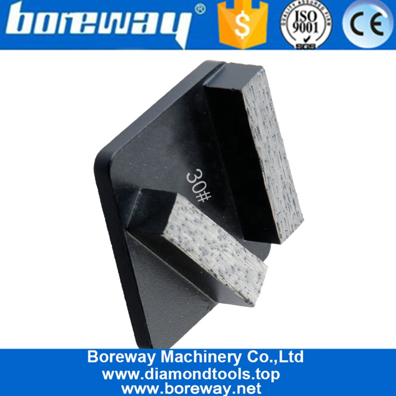 चीन थोक व्यापारी डायमंड डबल आयत खंड सेक्शन हुक्वर्ण ब्लैक मेटल बॉन्ड डायमंड पॉलिशिंग पैड