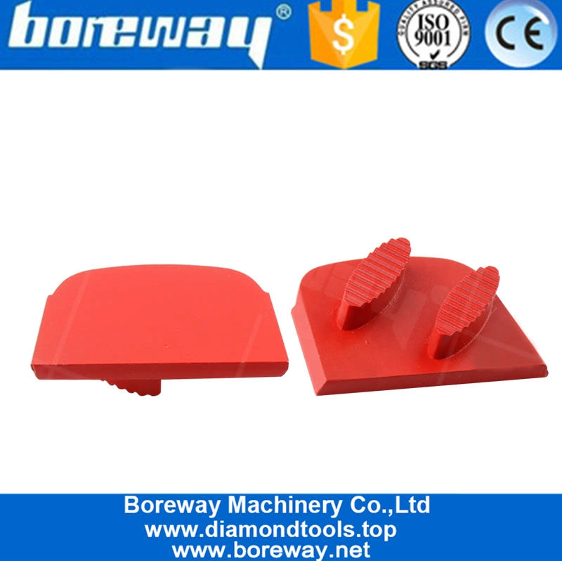 Chinesische Produktionsunternehmen Schuhe Form Segmente Lavina Diamant Rot Schleifen Terrazzo Boden Diamantschuh