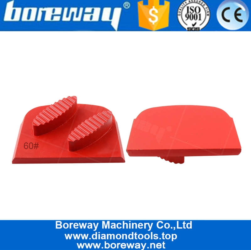 Chinesische Produktionsunternehmen Schuhe Form Segmente Lavina Diamant Rot Schleifen Terrazzo Boden Diamantschuh