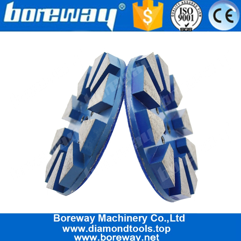 10棒が付いている円の形の床の金属の結束の粉砕の磨くパッド