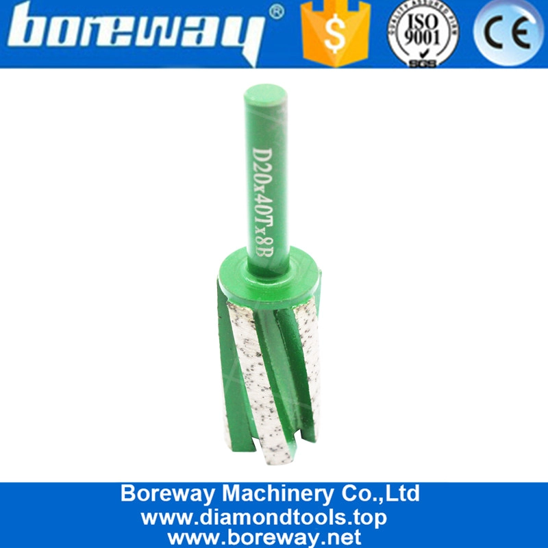 नीचे सेगमेंट निर्माता के साथ क्लैंपिंग डायमंड फिंगर बिट