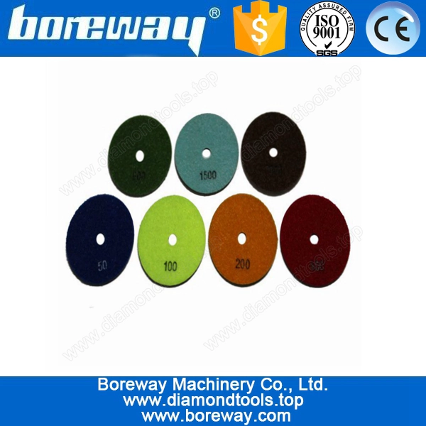 रंगीन षट्भुज सूखी पालिशगर 3 इंच