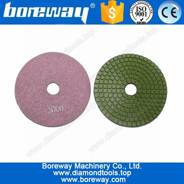 Mouillé pad de polissage de diamants coloré