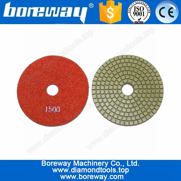 Mouillé pad de polissage de diamants coloré