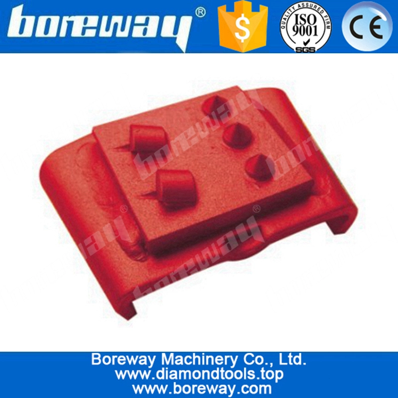 Concrete grinding blocks with 2*PCD segments and 3*alloy segments for HTC floor grinding machines